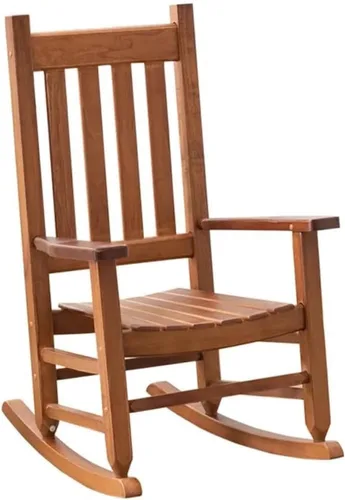Vista 6 de Juego de 2 mecedoras para niños pequeños, de madera, cómodas, muebles para guardería, dormitorio, sala de estar, sala de lectura al aire libre, de 6