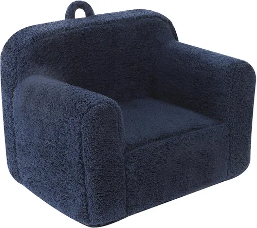 Vista 10 de MOMCAYWEX Silla de Sherpa Suave y Acogedora para Niños, Silla de Espuma Acogedora para Niños Pequeños para Niños y Niñas, Crema
