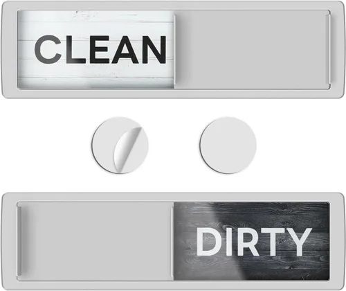 Vista 11 de Imán magnético para lavavajillas Clean Dirty de KitchenTour, imán de acero inoxidable premium Clean Dirty para lavavajillas, divertido, imán fuerte