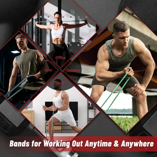 Vista 5 de Pull Up Assistance Bands, 5-Level Resistance Bands for Working Out, Pull Up Bands for Men & Women, Exercise Bands for Full-Body Training, Fitness