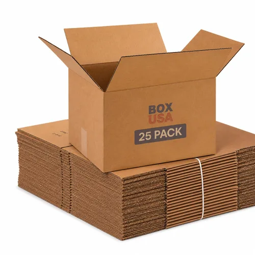 Vista 16 de BOX USA Cajas de cartón corrugado de 15 x 10 x 6, medianas de 15 pulgadas de largo x 10 pulgadas de ancho x 6 pulgadas de alto, paquete de 25