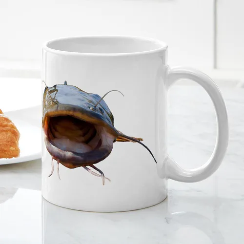 Vista 5 de CafePress Bigmouth Flathead - Taza de café de cerámica (11.0 fl oz)
