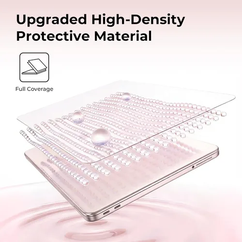 Vista 6 de EooCoo Funda para MacBook Neo de 13 pulgadas 2026, resistente a los Rubor de cristal