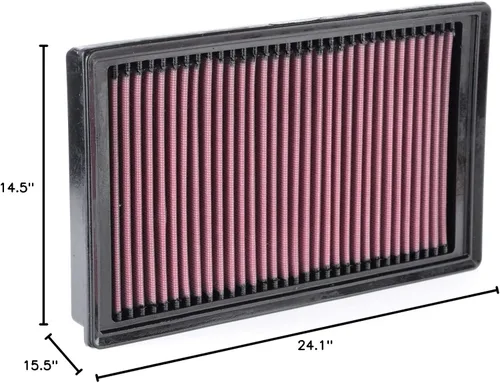 Vista 6 de Sistema de admisión de aire frío K&N: Filtro de aire de alto flujo, aumenta el rendimiento y la potencia: Compatible con TOYOTA Fortuner 2015-2022
