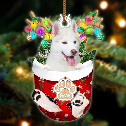 Vista 77 de NAZENTI Adorno Navideño de Bolsillo Personalizado de Affenpinscher en la Nieve, Adorno de Forma Acrílica de Perro, Adorno de Navidad 2023, Adorno