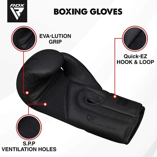 Vista 2 de RDX Guantes de boxeo Sparring Muay Thai Pro Training, Maya Hide Leather, Kickboxing Heavy Punching Bag Focus Mitts Pads Double End Ball Trainout