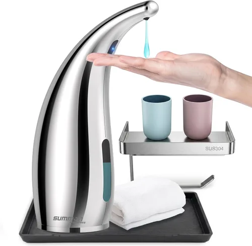 Vista 9 de Dispensador automático de jabón líquido, 4 niveles, 10oz Recargable - negro