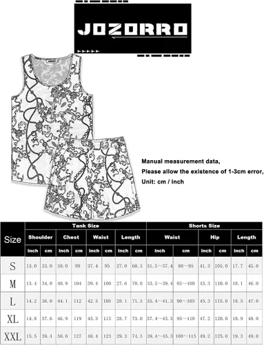 Vista 6 de JoZorro Conjunto de camiseta sin mangas con estampado floral para hombre, camiseta deportiva casual con estampado de lujo, ropa deportiva hawaiana