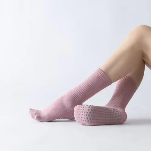 Vista 6 de Pilates Yoga Barre Grip Calcetines Crew para mujer