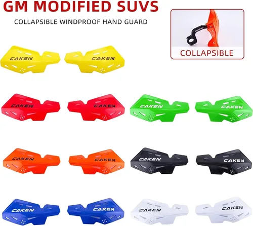 Vista 8 de Protectores de mano universales para barra de 7/8" 22mm 1 1/8 Rojo