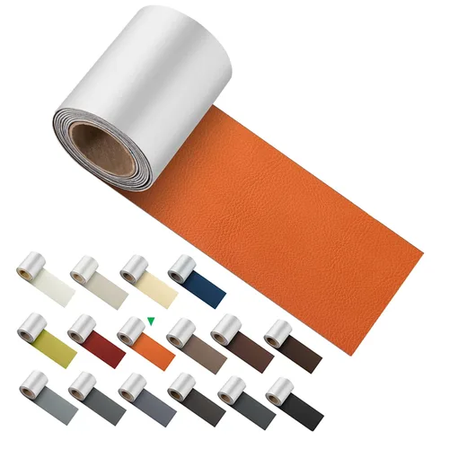 Vista 12 de ILOFRI Cinta de Parche de Reparación de Cuero Autoadhesiva de 3x60 pulgadas, Kit de Reparación de Vinilo y Cuero para Sofás, Muebles, Asiento