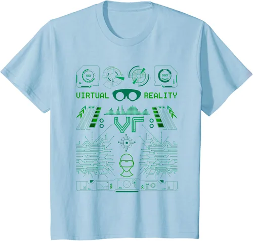 Vista 7 de Camiseta de realidad virtual VR Retro Gamers, Negro, S