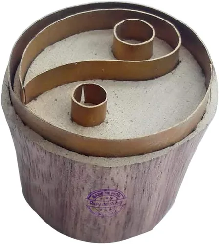 Vista 22 de Royal Kraft Sellos de madera de latón de hoja para impresión de bloques en arcilla, cerámica, tela Btag001