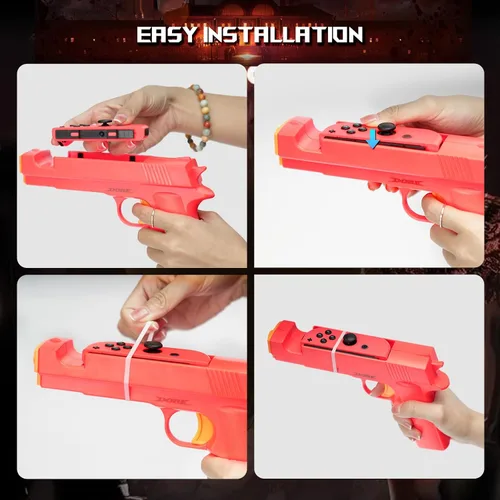 Vista 3 de Nargos Shooting Game Gun for Nintendo SwitchSwitch OLED Joy-Con Controller, Hand Grip Motion Controller for The House of the Dead, Big Buck Hunter