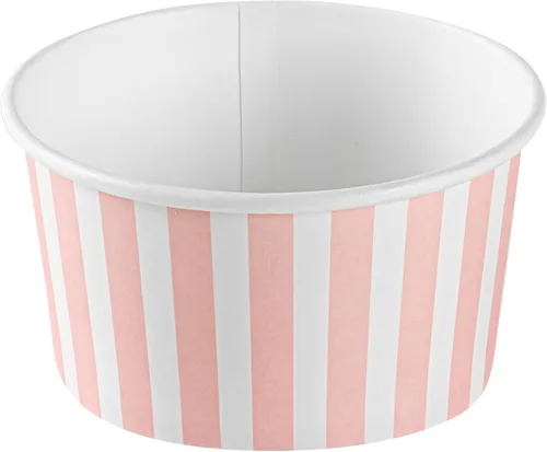 Vista 2 de Restaurantware Coppetta - Vasos de postre de 8 onzas, 200 tazas desechables para helado, tapas se venden por separado, cuencos de papel robustos
