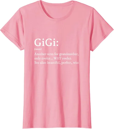 Vista 16 de Gigi Definition - Camiseta de regalo para abuela, cumpleaños y abuela, Negro