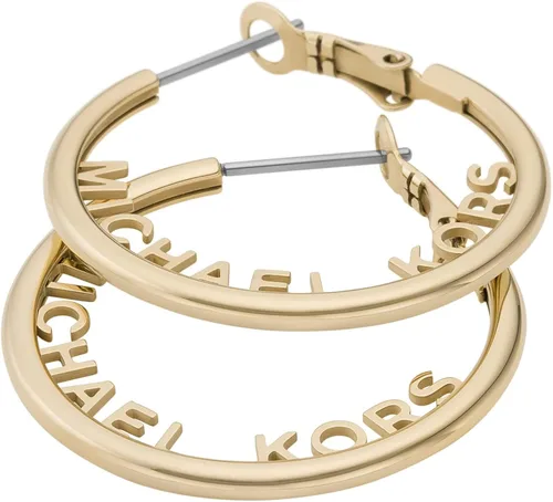 Vista 2 de Michael Kors - Arracadas de plata y oro rosa para mujer