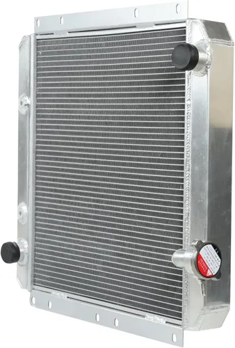Vista 3 de Radiador de aluminio completo de 3 filas compatible con T-oyota Land Cruiser FJ40 FJ45 Series L6 1958-1984