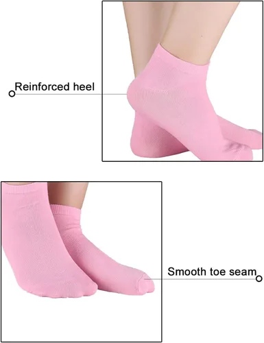 Vista 3 de Allegra K Calcetines atléticos de corte bajo puños elásticos suaves 10 pares