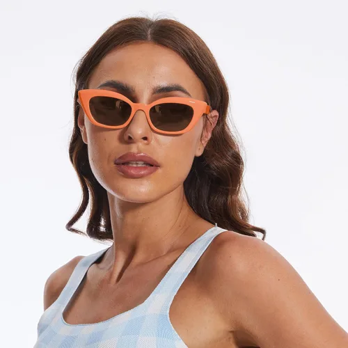 Vista 2 de Saveen Gafas de sol retro de moda TAC ojo de gato para mujer, montura rectangular TR90 gruesa gafas de sol polarizadas protección UV400