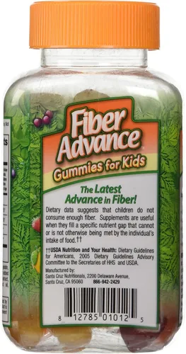 Vista 3 de Fiber Advance Suplemento diario de fibra de gomitas para niños, 60