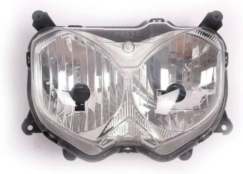 Vista 13 de Ensamble de lámpara de faro delantero para motocicleta compatible con Yamaha YZF600 R6 2006 2007 06 07 YZF-R6 Faro frontal transparente para moto