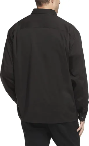 Vista 2 de Van Heusen Camisa de botones para hombre Big and Tall Stain Shield Never Tuck Stretch Solid