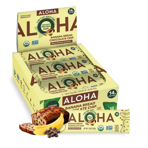 Vista 20 de ALOHA Barras de Proteína Orgánicas a Base de Plantas - Paquete de Variedad de 6 Sabores - 12 Unidades, Barras de 1.9oz - Aperitivos Veganos, Bajo