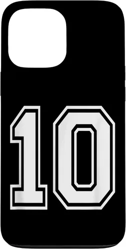 Vista 24 de Number 10 Varsity Style Bold Sports Birthday Case for iPhone 17