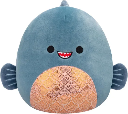 Vista 13 de Squishmallows Original 8 pulgadas Kobester El Pez Betta Azul – Peluche Oficial Jazwares (Pequeño)