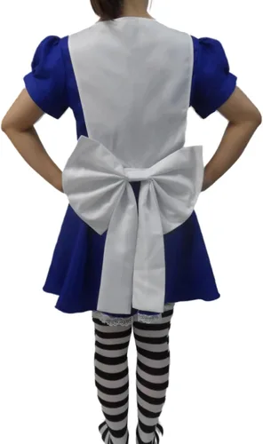 Vista 3 de JYJXCOS Disfraz de Halloween Alice Madness Returns y delantal de sirvienta