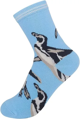 Vista 3 de FUNATIC Calcetines de animales para niños de 7 a 10 años, talla única, unisex, idea de regalo de vida silvestre del zoológico para niños y niñas