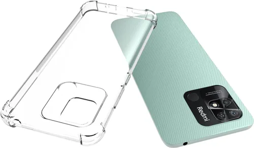 Vista 3 de USTIYA Caso para Xiaomi Redmi 10C Clear TPU Cuatro Esquinas Cubierta Protectora Transparente Suave Funda