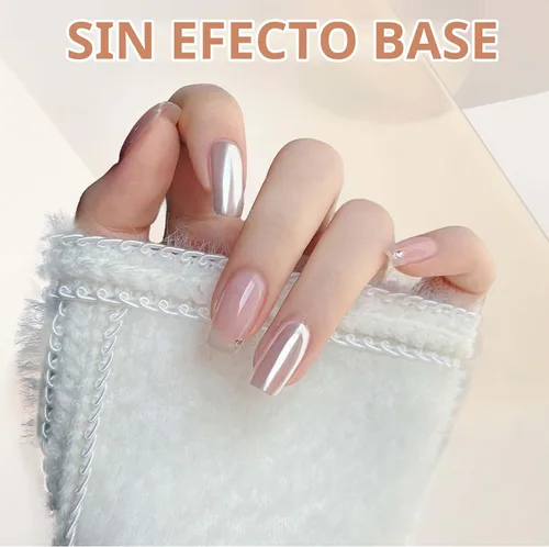 Vista 3 de Polvo de uñas con efecto espejo súper brillante