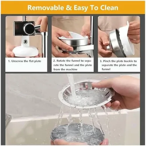 Vista 7 de Exprimidor manual de cítricos, exprimidor de cítricos de grado comercial, máquina exprimidora para comerciales, incluye 2 moldes y 2 exprimidores