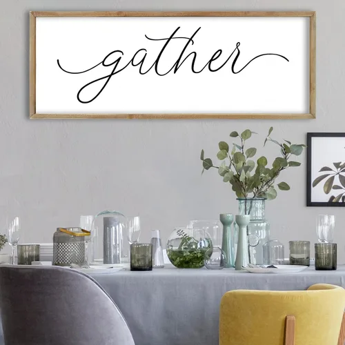 Vista 14 de FZMHASLWW Decoración de Pared para Comedor Bendición Cristiana Bendice la Comida Familia Amor Letrero de Versículo Bíblico 32"×12" Escritura
