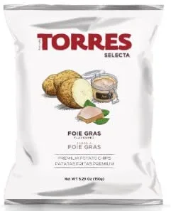 Vista 2 de Torres - Patatas fritas de patatas fritas de hierba de foie, 1.76 oz (50 g) (3 unidades) Ligero y crujiente con sabores atrevidos Bocadillo
