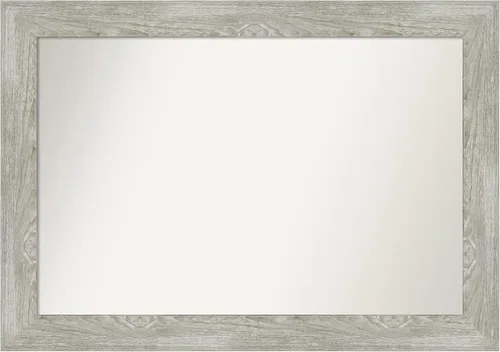 Vista 60 de Amanti Art Espejo personalizado, espejo de baño Alexandria Greywash, espejo de pared o espejo de tocador de baño sobre el fregadero