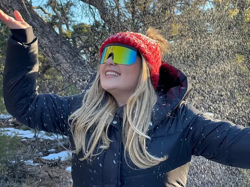 Vista 7 de ShadyVEU Lentes de sol retro de gran tamaño para deportes de invierno con marco delgado, XL