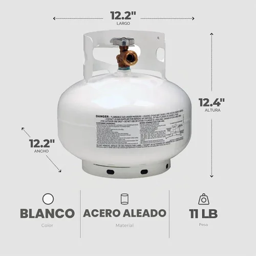 Vista 3 de Manchester Tank & Equip 10393.1 - Tanque de propano (11 lb)