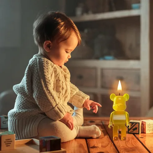 Vista 9 de 2 moldes de resina de oso de silicona 3D para velas de animales, molde de fundición de resina epoxi para llavero de bricolaje, jabón perfumado