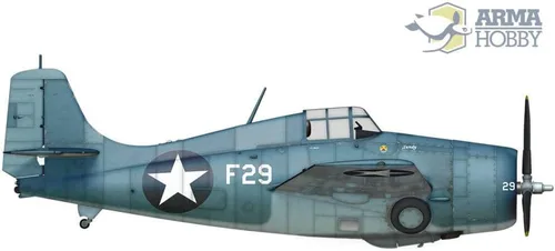 Vista 4 de Arma Hobby Escala 1/72 F4F-4 Wildcat - Kit de aviones de construcción de modelos de plástico, N.º de artículo 70048