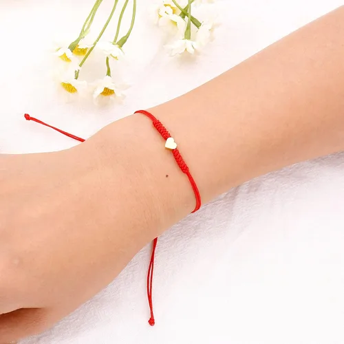Vista 12 de Regalos para el día de la madre para mamá, hilo rojo, para madre e hija, juego de 2 pulseras de corazón a juego para mamá y yo, pulsera roja