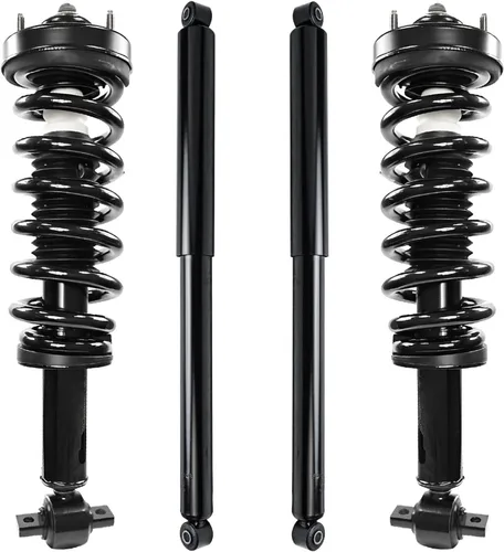 Vista 107 de Detroit Axle - Kit de amortiguadores de 4 puntales para Ford Escape 14-19, 2 puntales delanteros con resorte helicoidal 2 amortiguadores traseros