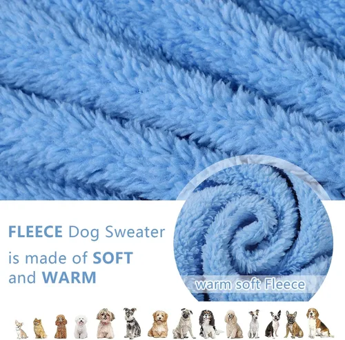 Vista 6 de Suéter para perro, ropa de invierno para perros pequeños, niño, niña, sudaderas con capucha para mascotas, abrigos para clima frío para cachorros