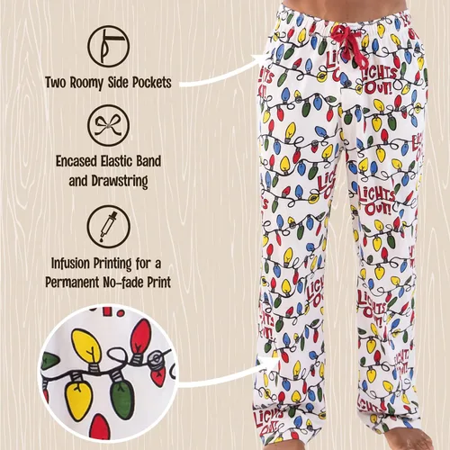Vista 5 de Lazy One Pajama Pants For Men, Men's Separate Bottoms, Lounge Pants, Funny