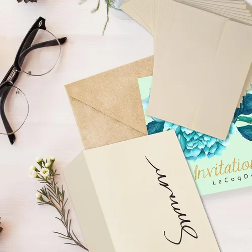 Vista 7 de Sobres de invitación A7, paquete de 30, sobres de 5x7 para invitaciones, sobres autoadhesivos para bodas, tarjetas de felicitación, correspondencia