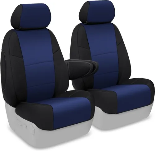 Vista 15 de Coverking Funda de asiento de cubo delantero 50/50 para modelos seleccionados de Honda Element - Neosupreme Solid (negro)