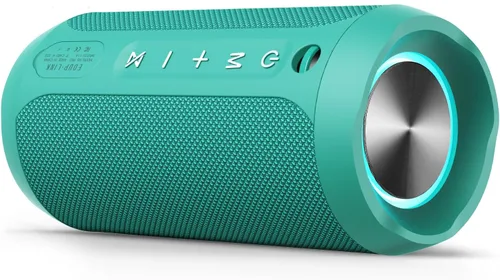 Vista 11 de EDUPLINK - Bocina portátil inalámbrica con Bluetooth impermeable IPX7 con bocinas de mayor sonido, 20 W con interruptor y conexión Bluetooth, modo