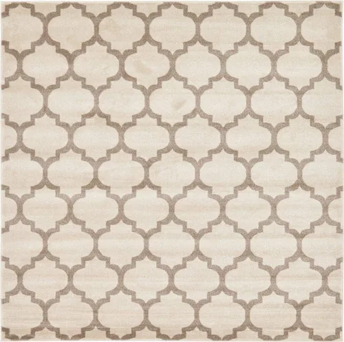 Vista 142 de Unique Loom Trellis Collection - Alfombra de área de Filadelfia, rectangular de 2 pies 2 pulgadas x 3 pies, color morado y marfil